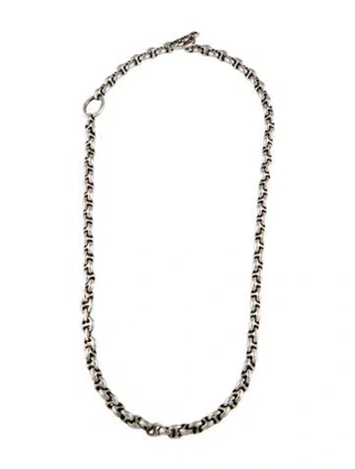 Pre-owned Hoorsenbuhs Diamond Open Link 10mm Toggle Chain, 30" In Multicolor