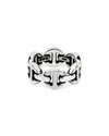 Hoorsenbuhs Men's Sterling Silver Brute Classic Tri Link Ring In Silver
