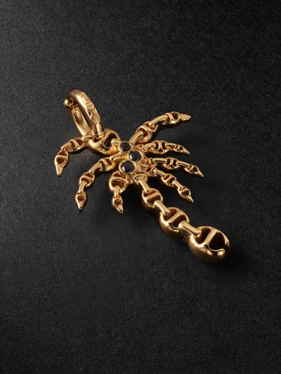Hoorsenbuhs Palm Tree 18-karat Gold Diamond Pendant In Metallic