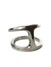 Hoorsenbuhs Polished-finish Double Ring In Brown