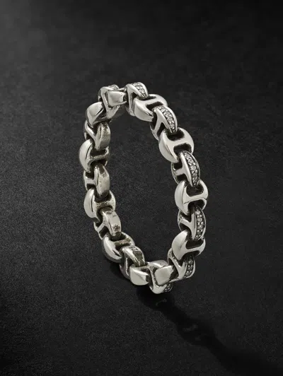Hoorsenbuhs Strut Sterling Silver Diamond Ring