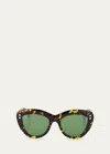 Hoorsenbuhs Tokyo Tortoise Acetate Cat-eye Sunglasses In Brown
