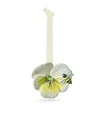 Hop Skip & Flutter Pansy With Bee Ornament In Yellow