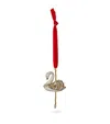 Hop Skip & Flutter Porcelain Swan Tree Decoration In White
