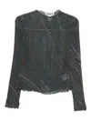 Hope Abstract-print Top In Blue