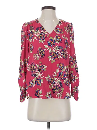 Pre-owned Hope & Harlow 3/4 Sleeve Blouse In Pink