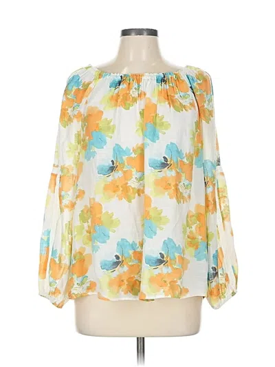 Pre-owned Hope & Harlow 3/4 Sleeve Blouse In Yellow
