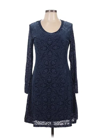 Pre-owned Hope & Harlow Casual Dress In Blue