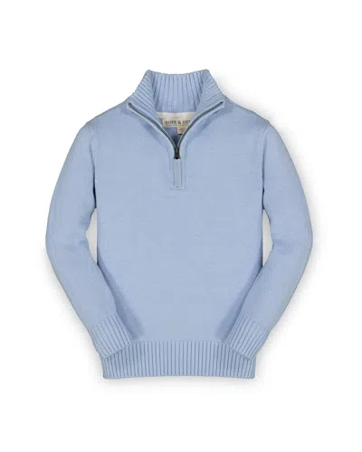 Hope & Henry Kids'  1/2-zip Pullover In Blue