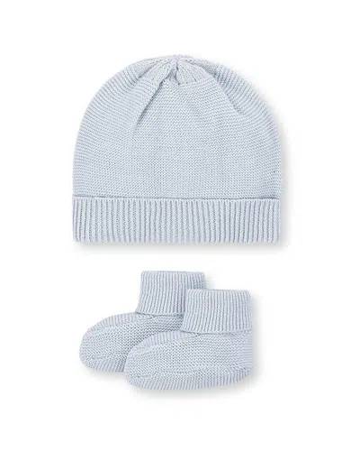 Hope & Henry Kids'  2pc Beanie & Bootie Set In Blue