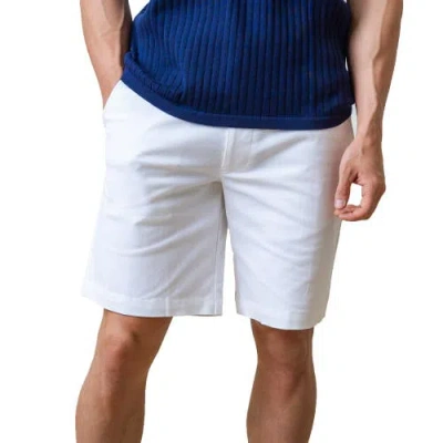 Hope & Henry 9" Stretch Chino Short In White Stretch