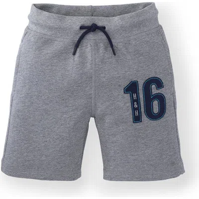 Hope & Henry Baby Boys' Knit Athletic Short, Infant In Gray Heather