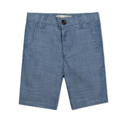 Hope & Henry Baby Boys' Organic Chambray Short, Infant