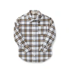 Hope & Henry Baby Boys' Organic Flannel Shirt, Infant In White
