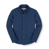 Hope &amp; Henry Baby Boys' Organic Pique Button Down Shirt, Infant In Dark Blue Pique