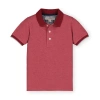 Hope & Henry Baby Boys' Organic Pique Polo, Infant In Dark Red Heather
