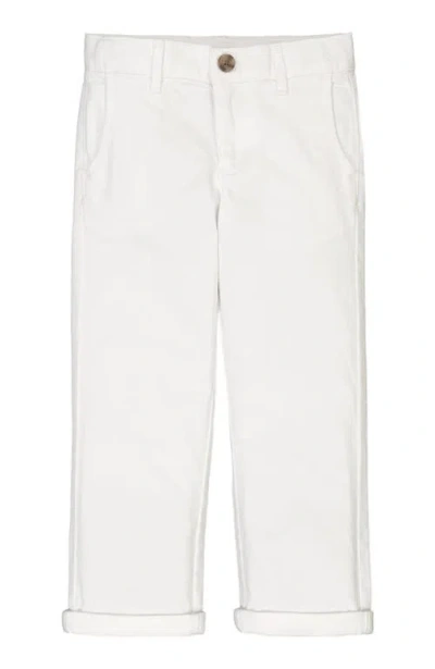 Hope & Henry Baby Boys' Organic Stretch Twill Chino, Infant In White