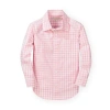 Hope & Henry Baby Boys' Poplin Button Down Shirt, Infant In Pink Gingham