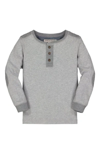 Hope & Henry Baby Boys' Quilted Henley Tee, Infant In Gray