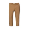 Hope & Henry Baby Girls' Button Cuff Ponte Pant, Infant In Honey Brown Button Cuff
