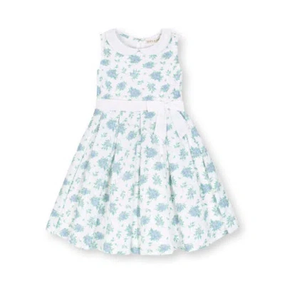 Hope & Henry Baby Girls' Linen Tea Dress, Infant In Coastal Cottage Floral