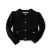 Hope & Henry Baby Girls' Milano Stitch Cardigan, Infant In Black