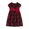 HOPE & HENRY HOPE & HENRY BABY GIRLS' ORGANIC RUFFLE COLLAR PARTY DRESS, INFANT