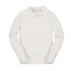Hope & Henry Baby Girls' Tie-neck Sweater, Infant In White