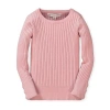 Hope & Henry Baby Girls' Rib Knit Sweater Top, Infant In Rose