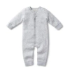 Hope & Henry Baby Jacquard Romper In Grey Heather Jacquard