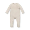 Hope & Henry Baby Organic Footed Sweater Romper, Infant In Light Oatmeal Heather