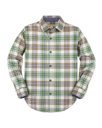 Hope & Henry Kids'  Boy Flannel Shirt In Multi
