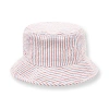 Hope & Henry Boys' Bucket Hat, Kids In Red And Blue Seersucker