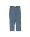 Hope & Henry Boys' Chambray Suit Pant - Baby In Blue