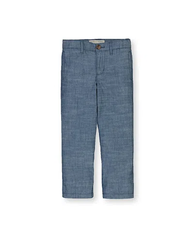 Hope & Henry Boys' Chambray Suit Pant - Baby In Blue