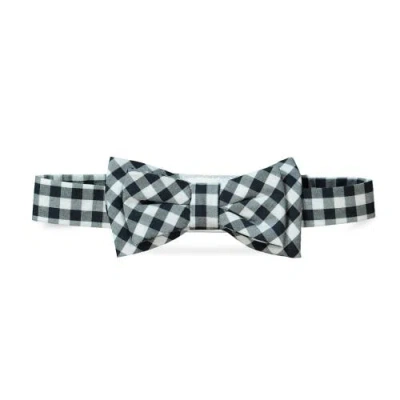 Hope & Henry Boys' Classic Bow Tie, Kids In Black Gingham