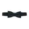 Hope & Henry Boys' Classic Bow Tie, Kids In Black Satin