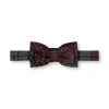Hope & Henry Boys' Classic Bow Tie, Kids In Wine And Charcoal Plaid
