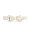 Hope & Henry Boys' Classic Seersucker Bow Tie - Big Kid In Neutral