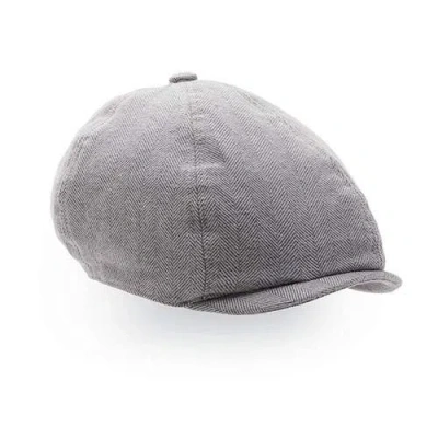 Hope & Henry Boys' Driver Cap, Kids In Grey Herringbone