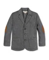 Hope & Henry Kids' Fleece Suit Blazer Made With Organic Cotton In Gray