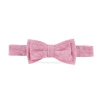 Hope & Henry Boys' Linen Bow Tie, Kids In Rose Linen