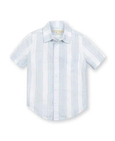 HOPE & HENRY BOYS' LINEN SHORT SLEEVE BUTTON DOWN SHIRT