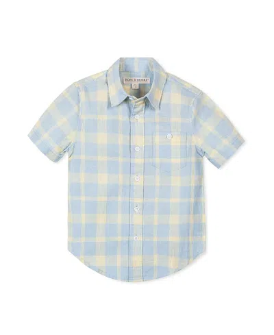 Hope & Henry Kids' Linen Short Sleeve Shirt In Multi