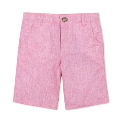 Hope & Henry Babies'  Boys' Linen Short, Toddler In Rose Linen