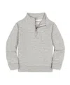 Hope & Henry Kids' Long Sleeve Quilted Half Zip Pullover With Pocket In Gray