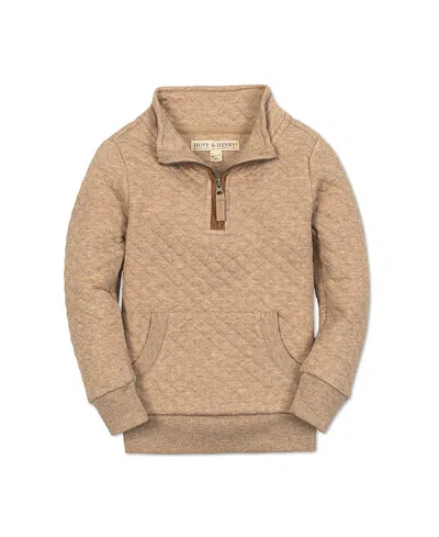 HOPE & HENRY BOYS' LONG SLEEVE QUILTED KANGA HALF ZIP PULLOVER - LITTLE KID, BIG KID