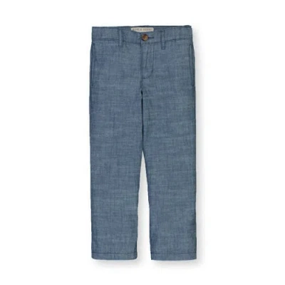 Hope & Henry Boys' Organic Chambray Suit Pant, Kids In Blue Chambray