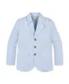 Hope & Henry Boys' Organic Seersucker Suit Jacket, Kids In Blue