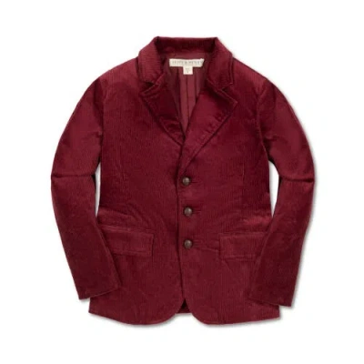 Hope & Henry Babies'  Boys' Organic Corduroy Blazer, Toddler In Oxblood Cord